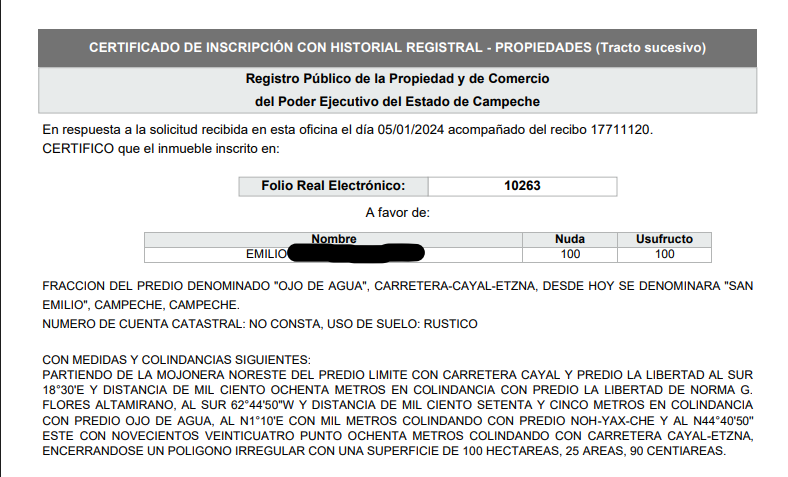 valle de edzna folio electronico septiembre 2025